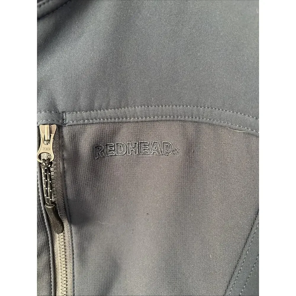Red Head Mens Blue Soft Shell Fleece Lined Jacket M Outdoor Hunting Hiking Warm